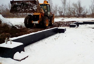 Pile foundation construction for company Doorhan in Nizhny Novgorod