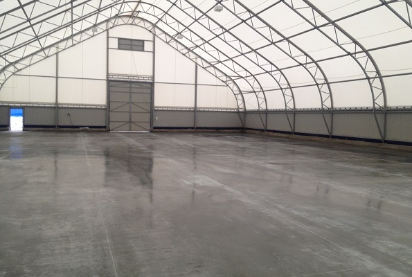 Concrete floor with topping pouring with a total space of 1000 sq.m. in Nizhny Novgorod
