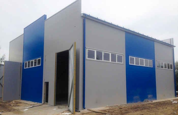 Warm storage warehouse construction on turnkey basis with a total area of 324 sq.m. in Nizhny Novgorod