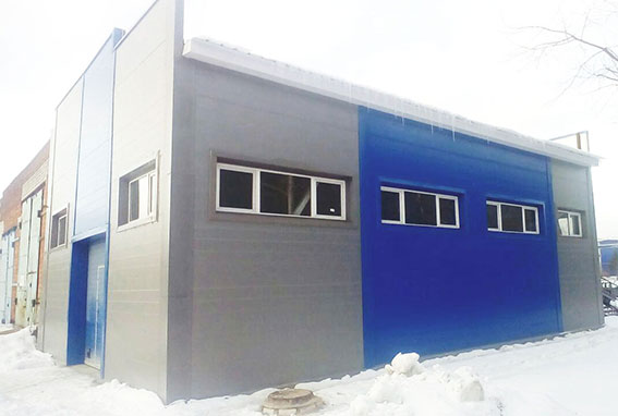 Warm storage warehouse (9x15) construction on turnkey basis in Nizhny Novgorod