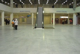 Наливной бетонный пол в торговом центре