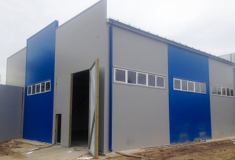Warm storage warehouse construction on turnkey basis with a total area of 324 sq.m. in Nizhny Novgorod
